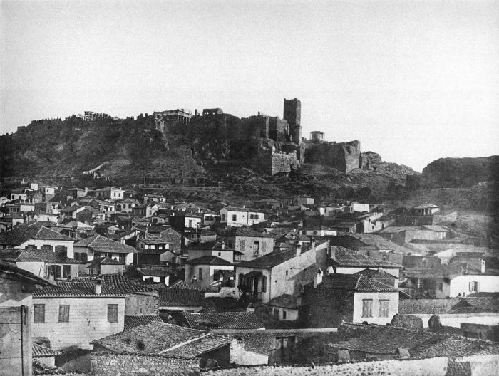 Acropolis 1851 photograph by John Shaw Smith. 700x528