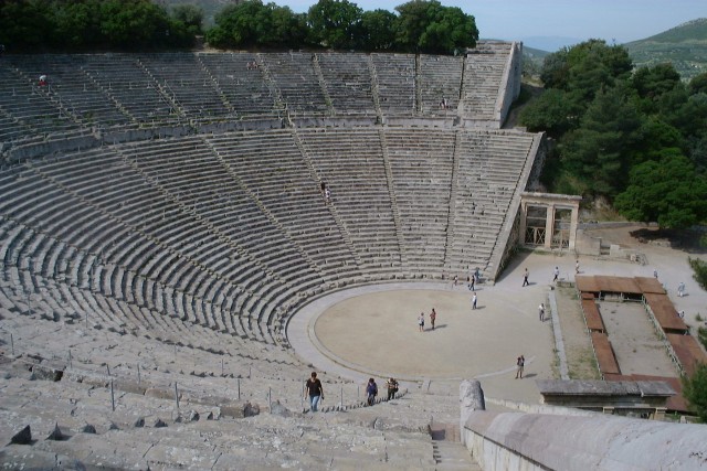 Greece Epidauros ancient theatre