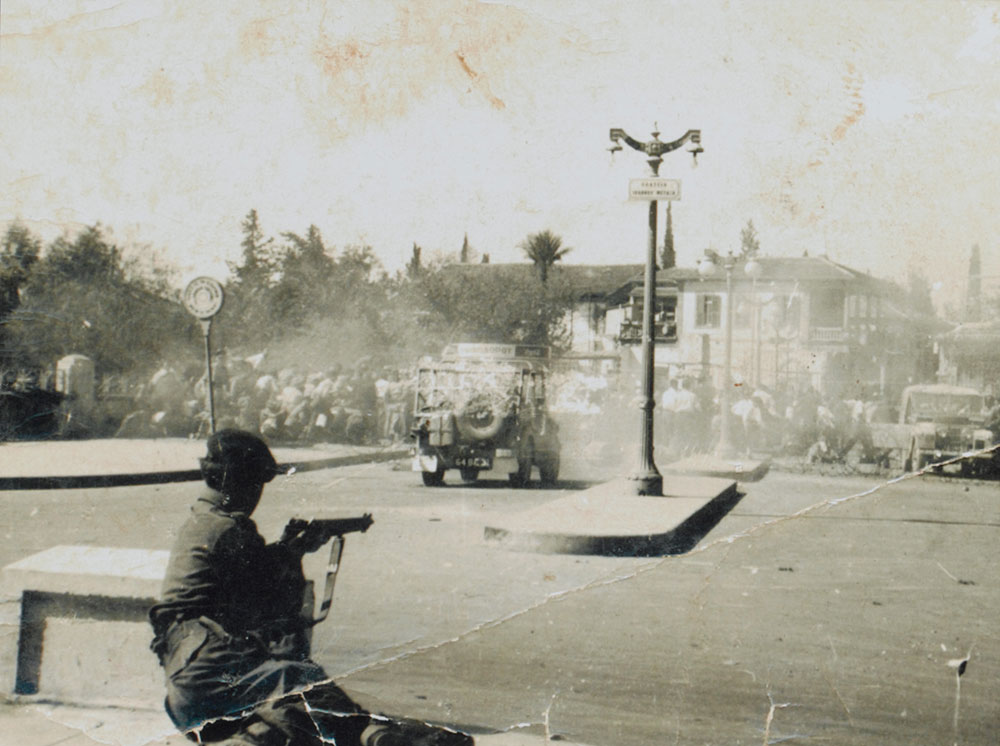 Street riot in Nicosia 1956